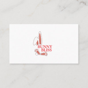 Kawaii Bunny Peek Business Card