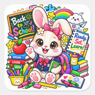 Kawaii Bunny Ready Set Learn Stickers