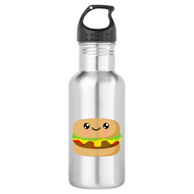 Kawaii Burger 532 Ml Water Bottle (Front)