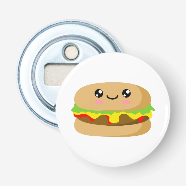 Kawaii Burger Bottle Opener (Front)
