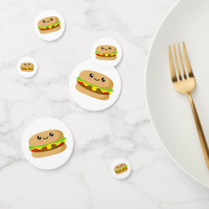 Kawaii Burger Confetti