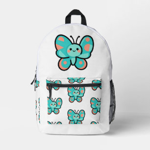 Kawaii Butterfly Back to School Cute Art Printed Backpack