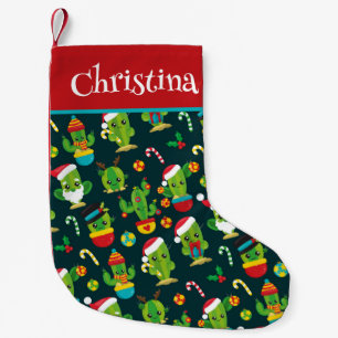 Kawaii Cactus Christmas Stocking