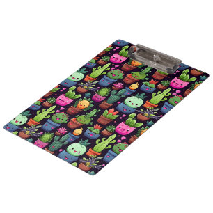 Kawaii Cactus Clipboard