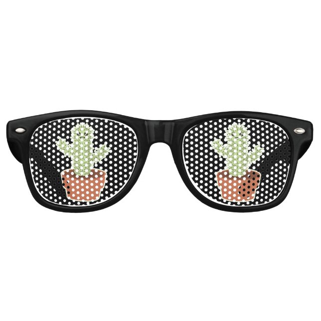 Kawaii Cactus Retro Sunglasses (Front)