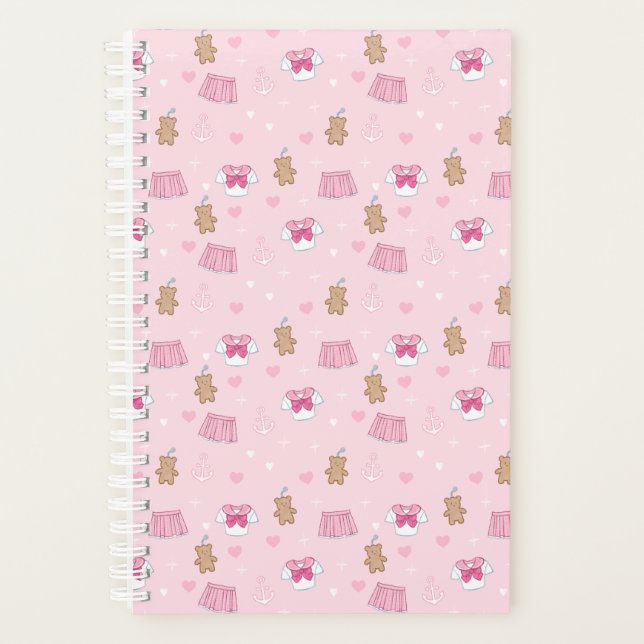 Kawaii Campus Preppy Pink Planner (Front)