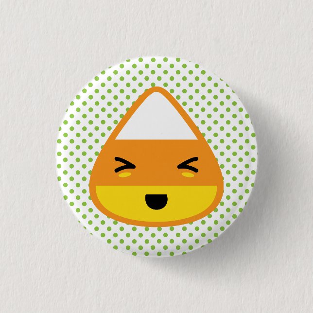 Kawaii Candy Corn Button (Front)