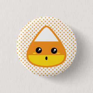 Kawaii Candy Corn Button