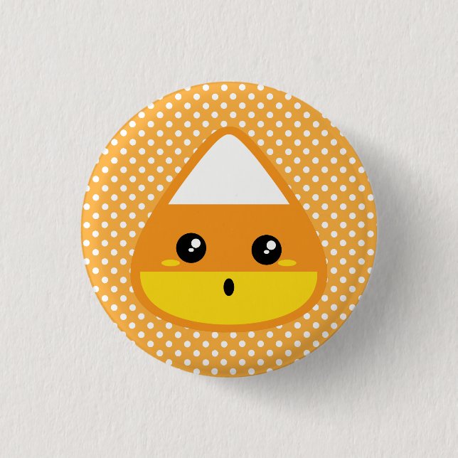 Kawaii Candy Corn Button (Front)