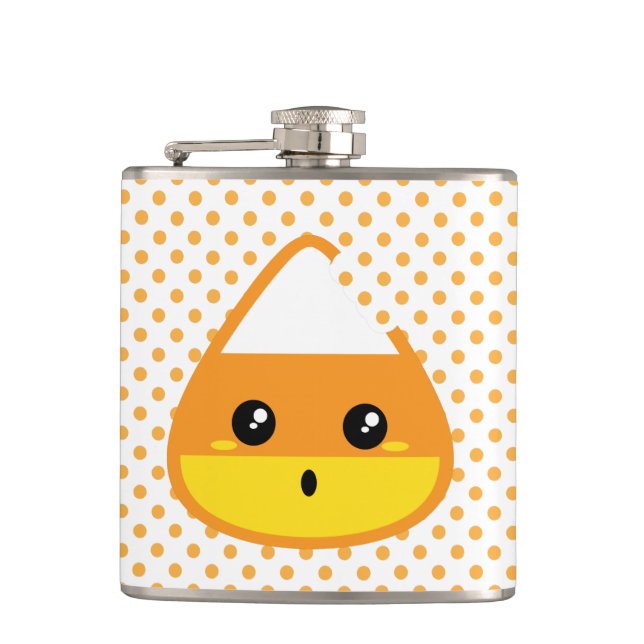 Kawaii Candy Corn Flask (Front)