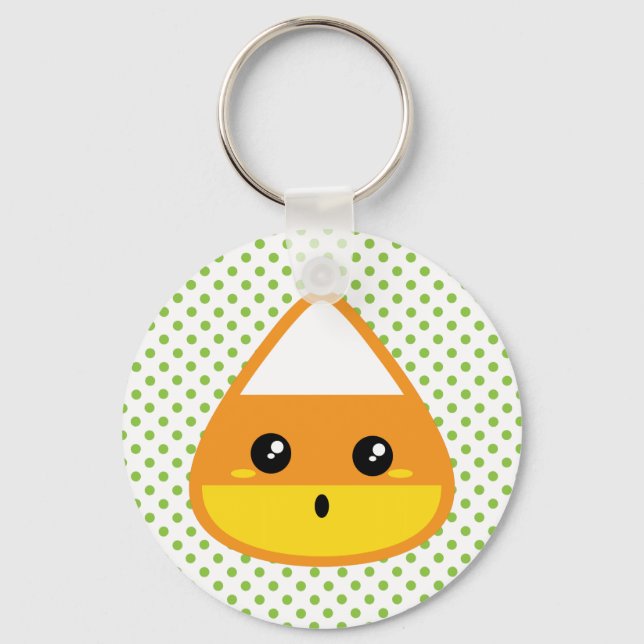 Kawaii Candy Corn Keychain (Front)