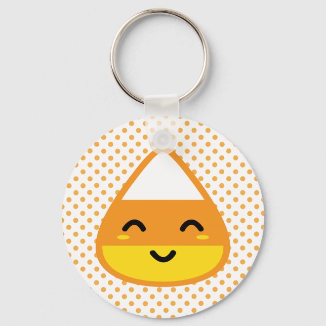 Kawaii Candy Corn Keychain (Front)