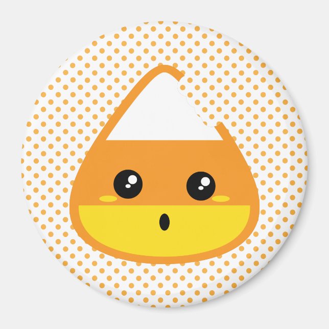 Kawaii Candy Corn Magnet (Front)