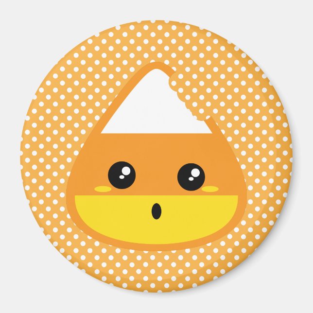Kawaii Candy Corn Magnet (Front)