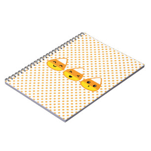 Kawaii Candy Corn Notebook