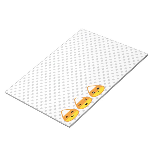 Kawaii Candy Corn Notepad (Angled)