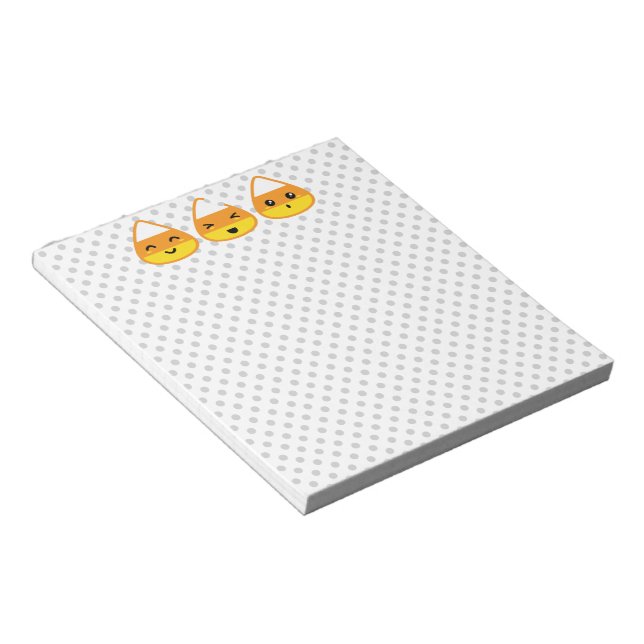 Kawaii Candy Corn Notepad (Angled)