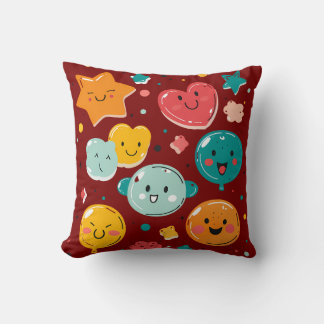 Kawaii Candy Dreams Throw Pillow