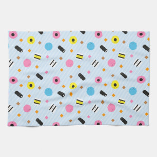 Kawaii Candy Liquorice Allsorts Tea Towel