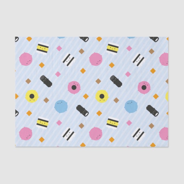 Kawaii Candy Liquorice Allsorts Tissue Paper (Front)