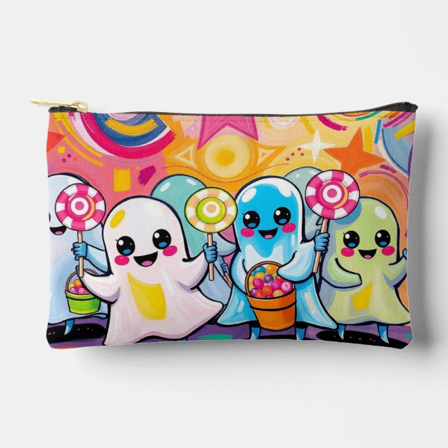 Kawaii Candy Parade  Colourful Cute Cartoon  Accessory Pouch (Front)