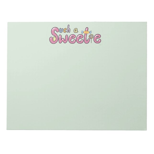 Kawaii Candy Themed Motif Notepad (Front)