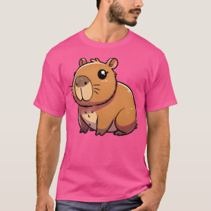 Kawaii Capybara Cute Chubby Rodent With Big Nose T-Shirt
