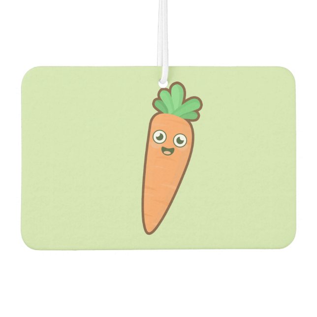 Kawaii Carrot Car Air Freshener (Front)