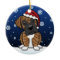 Kawaii Cartoon Brindle Boxer Christmas