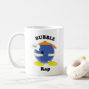 Kawaii Cartoon Bubble Character Saying "Yo!" Coffee Mug