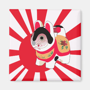 kawaii cartoon kitty japanese Lucky Cat Magnet