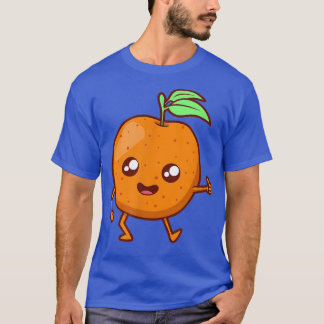 Kawaii Cartoon Orange  T-Shirt