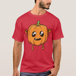 Kawaii Cartoon Pumpkin  T-Shirt