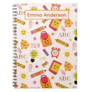 Kawaii Cartoon School Supplies custom kids Notebook