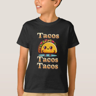 Kawaii Cartoon Tacos  T-Shirt
