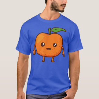 Kawaii Cartoon Tangerine  T-Shirt
