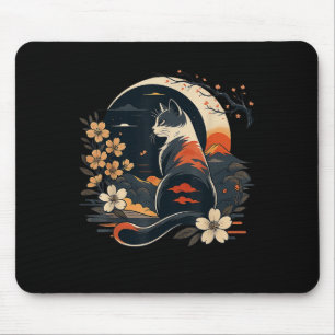Kawaii Cat Anime Japanese Funny Art Men Women Kids Mouse Mat