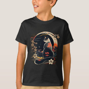 Kawaii Cat Anime Japanese Retro Men Women Kids Fun T-Shirt