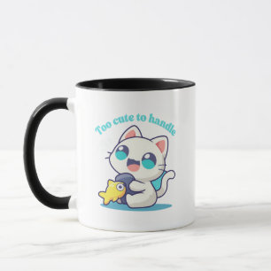 Kawaii cat colourful mug