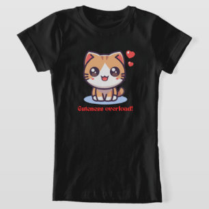 Kawaii Cat Cuteness Overload Art T-Shirt