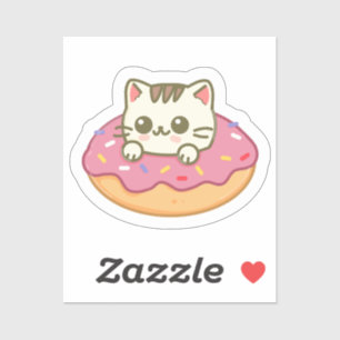 Kawaii Cat Doughnut Pink Kitty Lover Gift