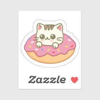 Kawaii Cat Doughnut Pink Kitty Lover Gift