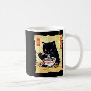Kawaii Cat Eating Ramen Noodles Funny Anime Gift G Coffee Mug