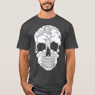 Kawaii cat featuring white kittens T-Shirt
