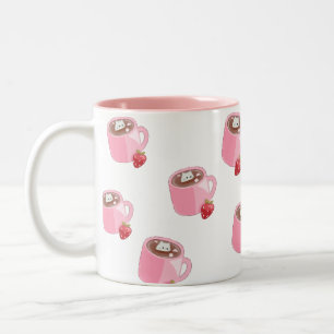Kawaii Cat in Hot Chocolate - Cozy Winter Mug Desi