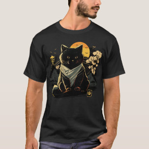 Kawaii Cat Japanese Retro Men Women Kids Funny Ca T-Shirt