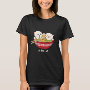 Kawaii Cat Japanese Tokyo Anime Cat Ramen T Shirt 