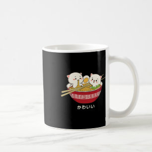 Kawaii Cat Japanese Tokyo Anime Cat Ramen T Shirt  Coffee Mug