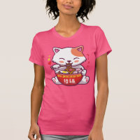 Kawaii Cat loves Ramen | Anime Kitty eating Ramen