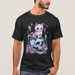 Kawaii Cat Pastel Goth Cute Creepy Kawaii Anime Ae T-Shirt